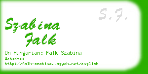 szabina falk business card